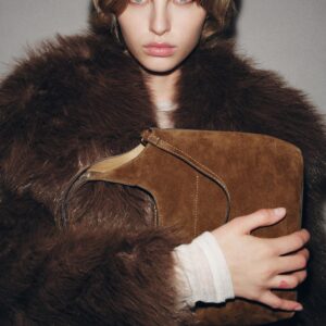 BOLSO DE PILE DE ZARA CHOCOLATE