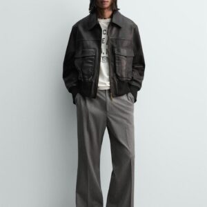 CAZADORA CROPPED FIT PIEL LIMITED EDITION_Alex