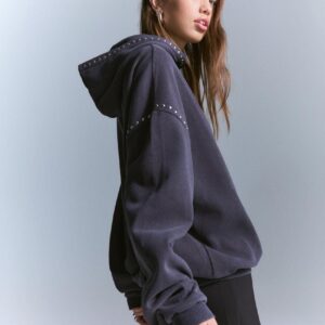 Sudadera capucha tachas - CLAUDIA SANCHEZ